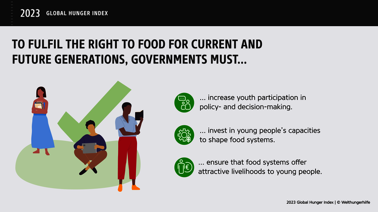 Young people, in particular, need to be supported more and involved in policy and decision-making processes around food systems.