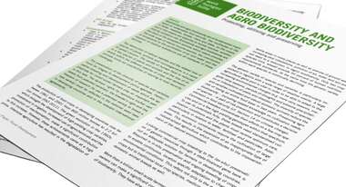 Title page of the Position Paper Rural Development: Biodiversity