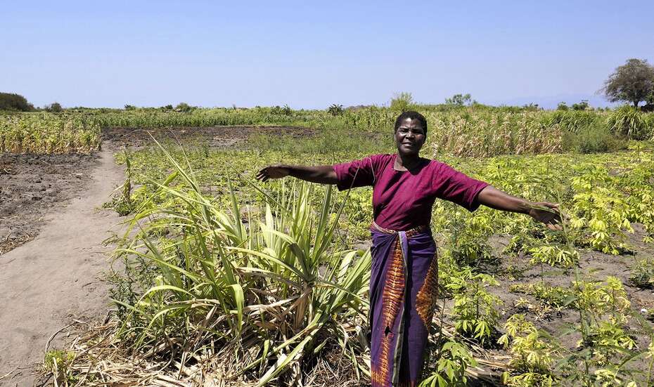 Irene Pathiwi in a field