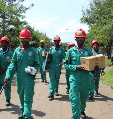 Studenten der Green Colleges in Uganda, 2020