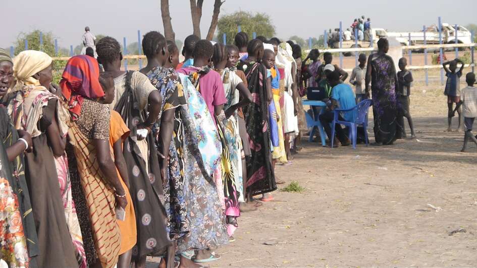 Distribution of food.
