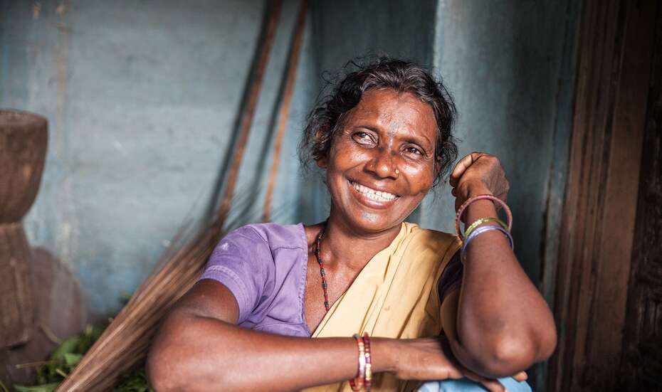 Frau in Jharkand, Indien