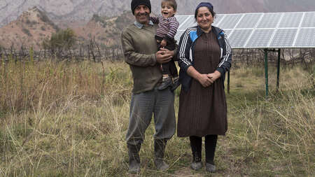 Familienportrait der Familie Ramanov