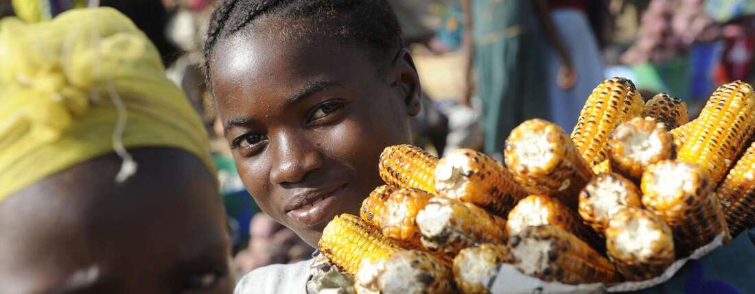 Sierra Leone Marktszene Sierra Leone market scene