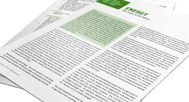 Title page of the Position Paper Rural Development: Energy