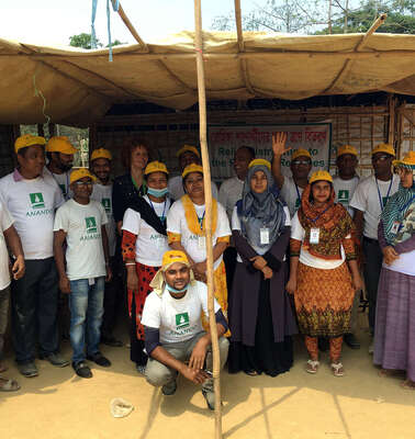 Employees of WHH and its partner organisation Anando in Bangladesh.