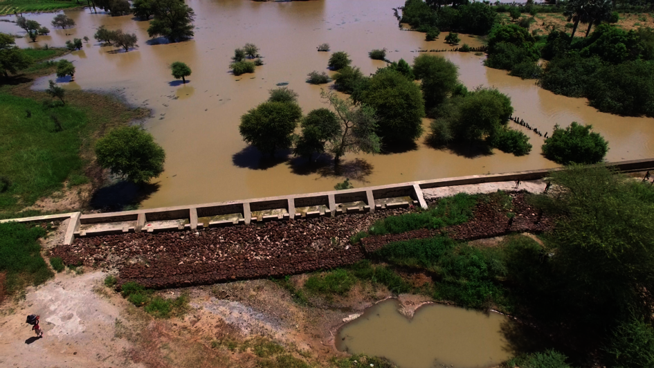 Der Staudamm in Koungo, Mali 2021. 
