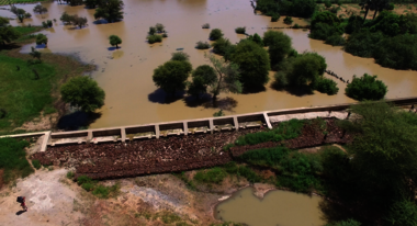 Der Staudamm in Koungo, Mali 2021. 