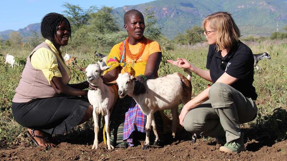 Gesine Cukrowski in Uganda