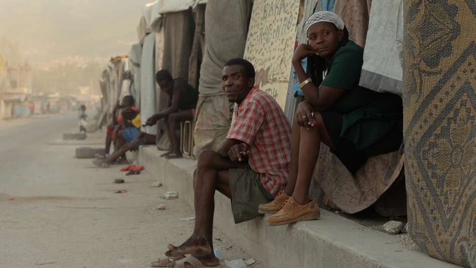 Refugee camp in Haiti
