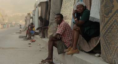 Refugee camp in Haiti