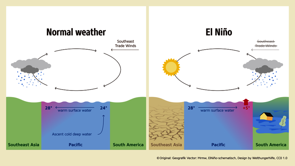 Graphic: Emergence of the climate phenomenon El Niño