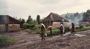 Straßenszene in Nord-Kivu, DR Kongo