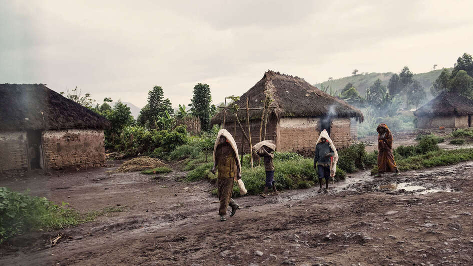 Straßenszene in Nord-Kivu, DR Kongo