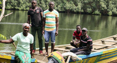 The Gbawleh family with their new boat