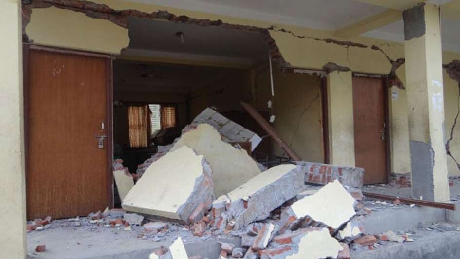 Damaged House in Nepal 