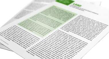 Title page of the Position Paper Rural Development – Land