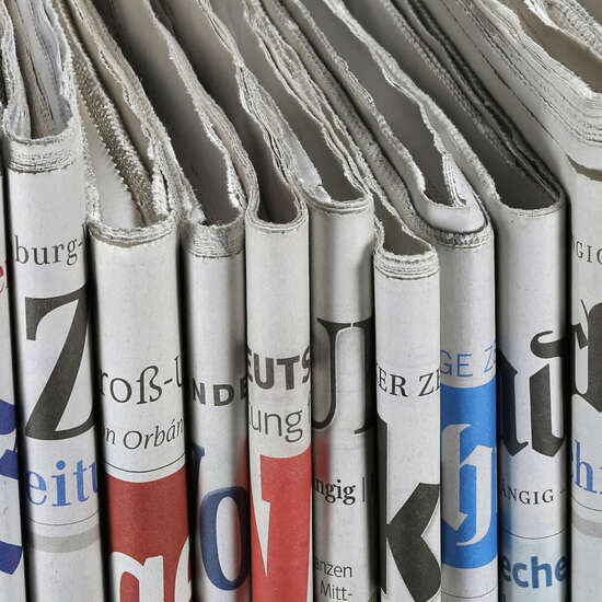 Verschiedene regionale und Überregionale deutsche Tageszeitungen