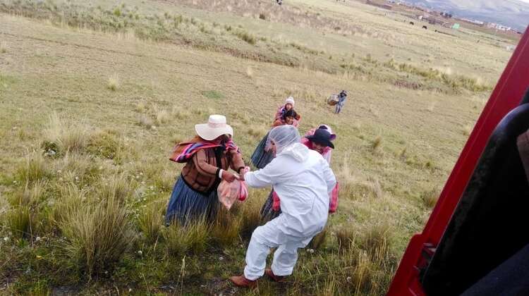 Delivery of fresh vegetable/fruit baskets to remote communities