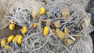 Close-up of fishing nets